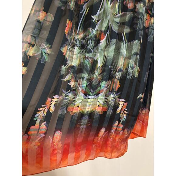 Ted Baker London Scarf Rectangular Floral Satin - Picture 2 of 6